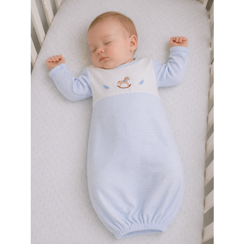 Rocking Horse Pima Cotton Baby Daygown