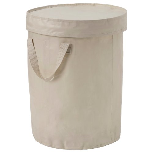 DIMPA Sac de tri avec couvercle - gris-beige clair 50 l (1691 oz)