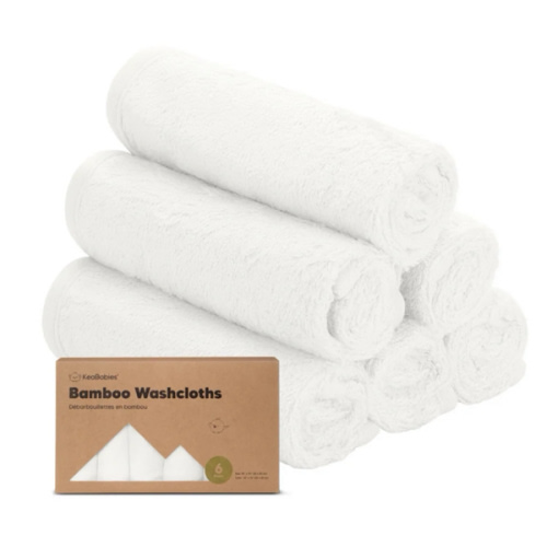 6-Pack Baby Bamboo Wash Cloths