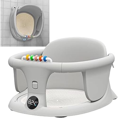 Baby Bath seat for Babies Sitting up Infant Bath tub Portable sit up Seats Bathing Chair Newborn Essentials Toddler Must Haves 0-12 Months Bathtub Sink Bather Sitting Shower Support Travel Ring