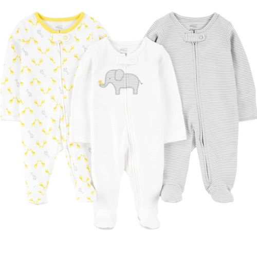 3-6 Months Carter's Baby 3-Pack Neutral Sleep and Play