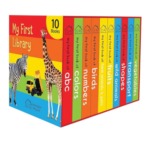 My First Library: Boxset of 10 Board Books for Kids