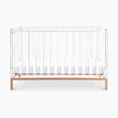 Nursery Works Luma Crib - Acrylic With Rose Gold