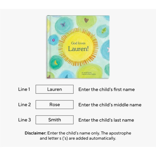 God Loves You! Personalized Book