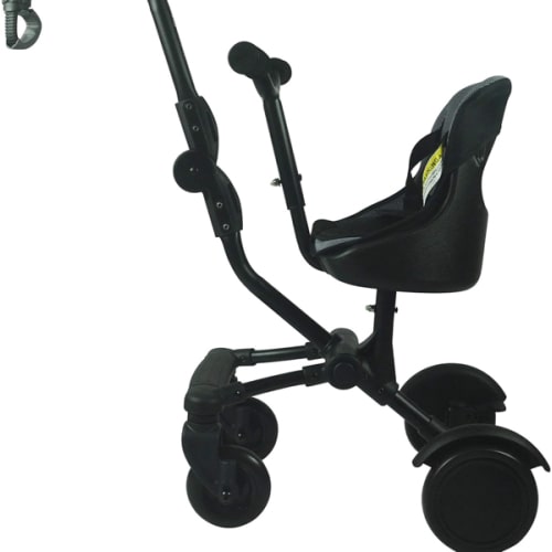 Englacha Uptown Rider – Child Rides Alongside Stroller Attachment with Comfy Padded Saddle Seat – Universal Fit for Most Strollers – Quick and Easy to Use – Designed for Safety