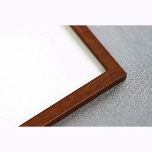 PosterPalooza | 15x17 Mahogany Wood Picture Frame - UV Acrylic, Foam Board Backing, Hanging Hardware