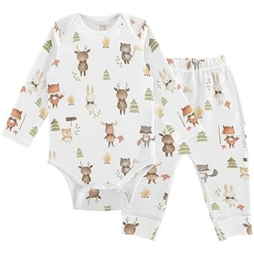 vvfelixl Baby Bodysuits Pants Sets Guitar Headphones Long Sleeve Baby Clothes For Boys Girls 0-24M Black