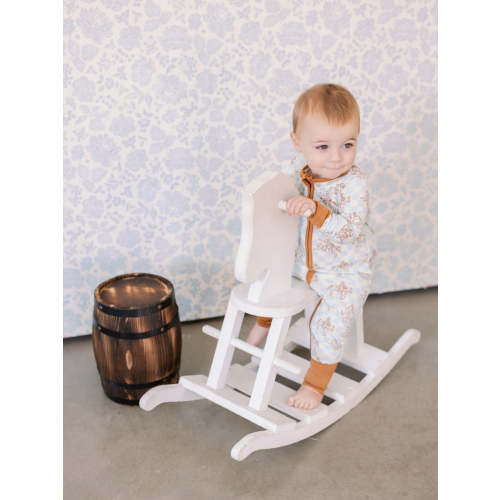 Cowboy Bamboo Zipper Romper