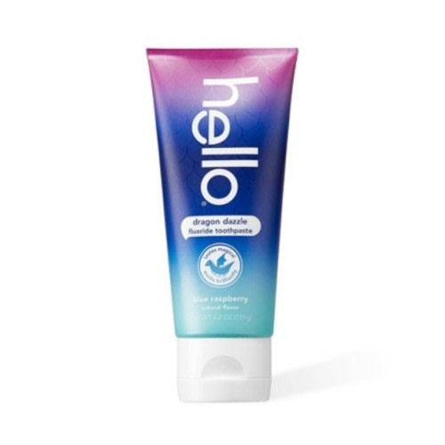 hello Dragon Dazzle Blue Raspberry Fluoride Toothpaste