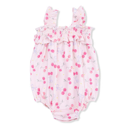 Ruffly Strap Bubble, Sweet Bow Cherries