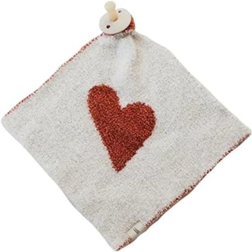 Forever French Baby | Lovey | Pacifier Holder | Lovey Gifts | Boy & Girl | Ideal for Age 0 Months & Up | Microfiber Feather Yarn (Queen of Hearts)