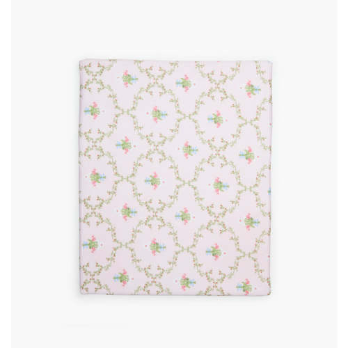 The Crib Sheet - Light Pink Trellis – Hill House Home