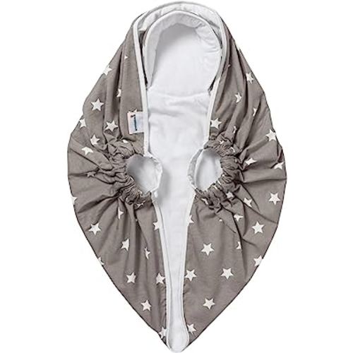 Snuggleundl - USA 5-Point CarSeat-Safe Baby Lift Blanket Insert (Baby Starlight, Bunting w/Handles) Liner Wrap for Baby Boys & Girls 0-12 Months
