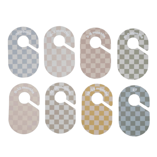 Séparateurs de vêtements pour bébé - Checkerboard