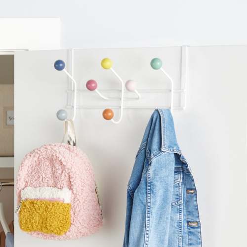Orbit 8-Hook Over Door Rack | The Container Store