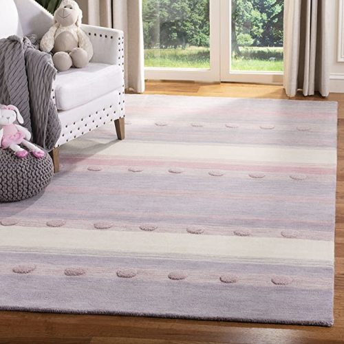 SAFAVIEH Accent Rug 4' x 6' Wool Stripe Living Room Bedroom Entryway SFK801V
