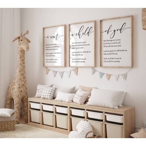 LDS Nursery Prints: "I Am a Child of God" Hymn (Digital Download)