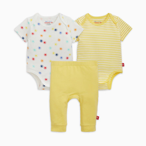 Magnetic Me Cloudstretch Magnetic 3-Pack Set - Yellow Multi, 3 -6 M