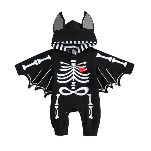 Kids Clothes Boys Black Long Sleeve Romper with Hood Solid Color - TikTok Shop