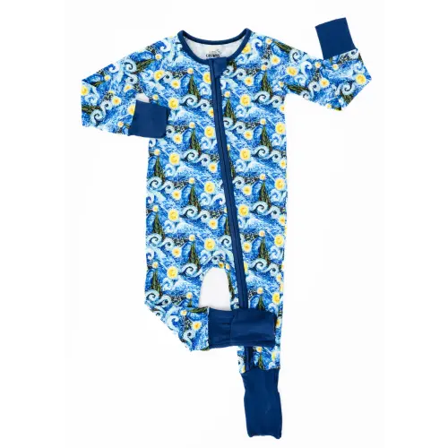 Starry Night Bamboo Sleeper – Little Crowns & Capes