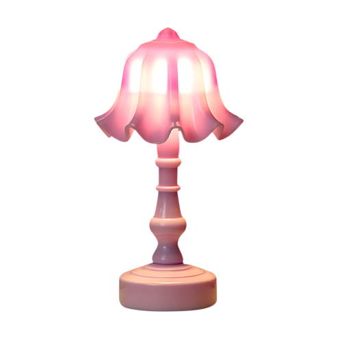 Pink Lamp for Girls Bedrooms - Modern Small LED Table Lamp for Bedroom, Bedside Nightstand, Nursery, Cute Kids Lamp Small Adorable 5.5 Inch Kids Desk Lamp