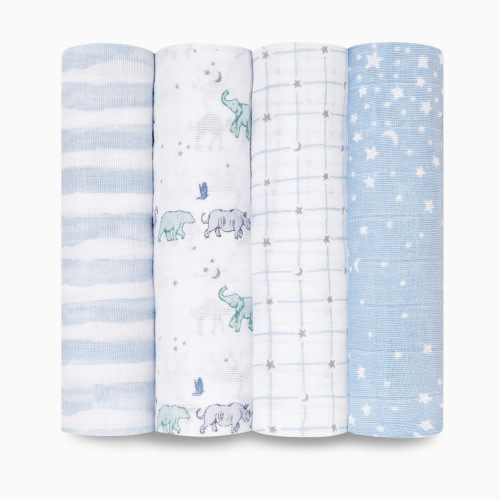 Aden + Anais Cotton Muslin Swaddle 4-Pack - Rising Star