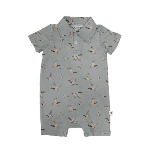Flying Mallards Bamboo Shortie Romper