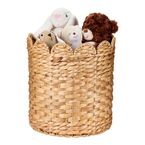 Canvas Sadie Woven Tall Water Hyacinth Storage Basket