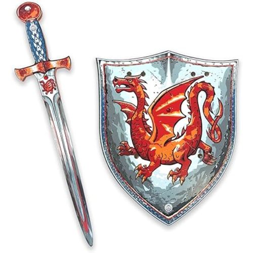 Liontouch - Amber Dragon Knight Foam Sword & Shield Set for Kids - Age 3-8