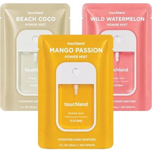 Touchland Hand Sanitizer Spray, Tropical Trio - 3 x 1 FL OZ