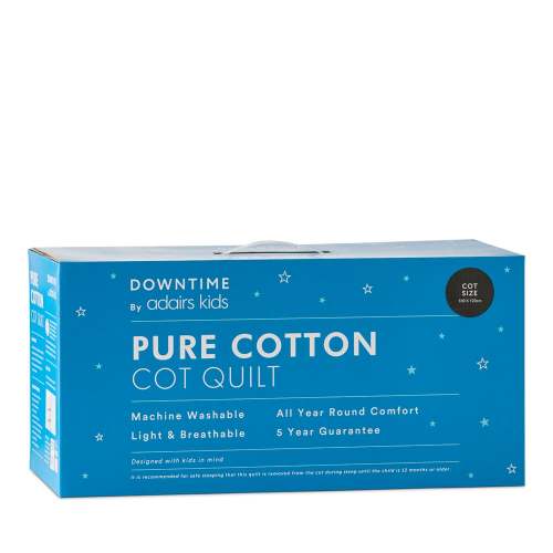 Downtime - Kids Pure Cotton Cot Quilt | Adairs