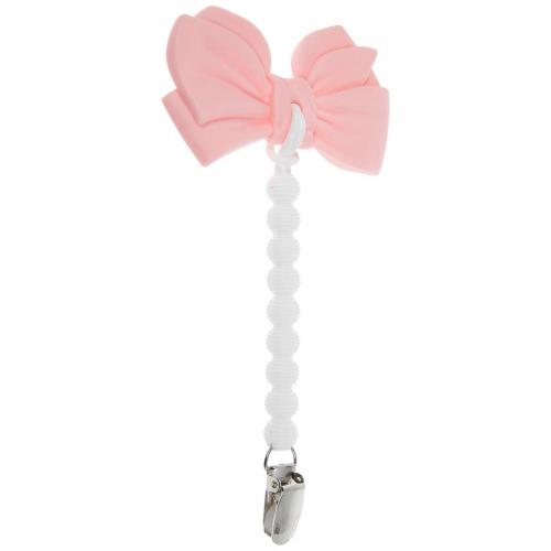 Bows Silicone Clip On Teether