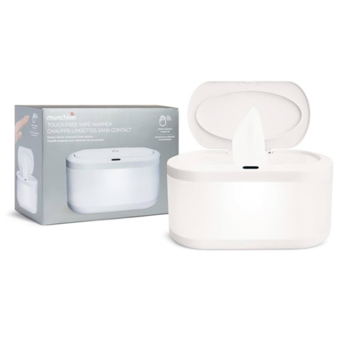 Munchkin Touch Free Baby Wipe Warmer with Nightlight & Motion Sensor, White