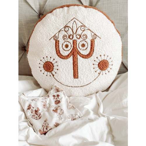 Small World Clock Pillow