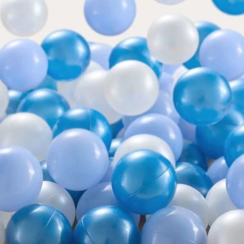 Tiny Land® Blue Ocean Balls 200 Pack - Ideal for Play Tunnels, Pop-Up Tents & Ball Pits, Sensory Fun Toy