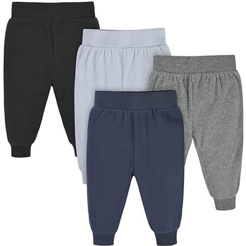 Gerber Baby Boys 4-Pack Microfleece Sweatpants