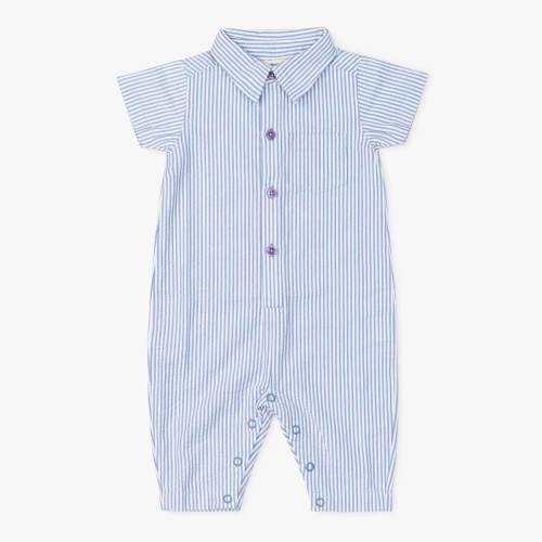 Oxford Romper - Organic Baby Clothes - Monica + Andy