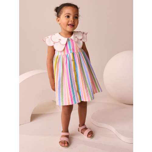 Rainbow Collared Summer Dress (3mths-7yrs)