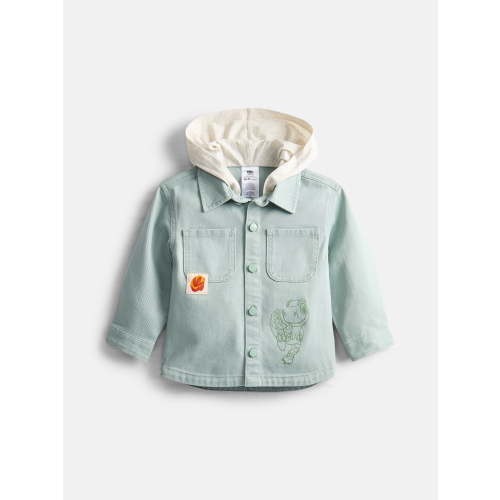 Paw Patrol Movie Toddler Boys Graphic Hooded Shacket with Long Sleeves, Sizes 12M-5T