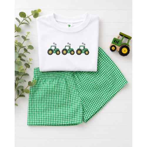 Baby/Toddler Boy Tractor Shorts Set