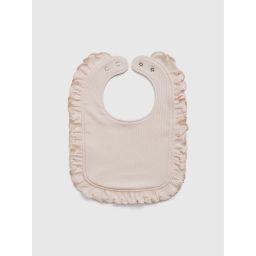 Baby First Favorites TinyRib Bib in barely pink, size: One Size