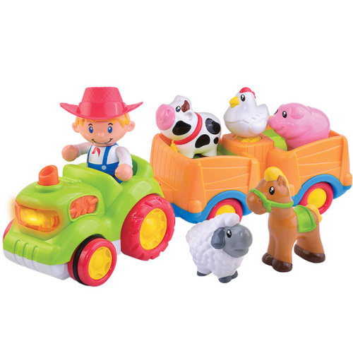 Fat Brain Toys Farm Friends Sound & Go Musical Tractor
