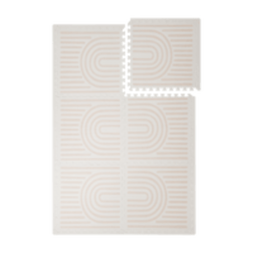 Premium Foam Haven Playmat | Linear, Linen | Toddlekind