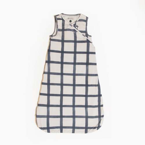 Indigo Windowpane Blanket Sleeper – Freshly Picked