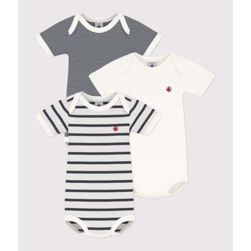Baby 3 pack ss striped bodysuits