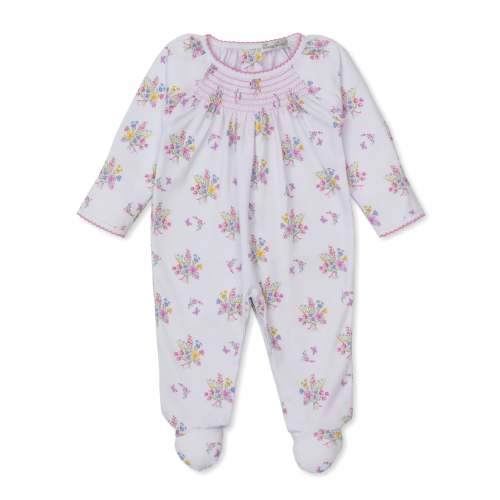 Pastel Gardens Smocked Footie