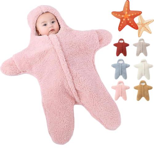 LELEBEAR Star Baby Outfit, Starfish Onesie Baby | Thick Imitation Fleece Starfish Newborn Romper