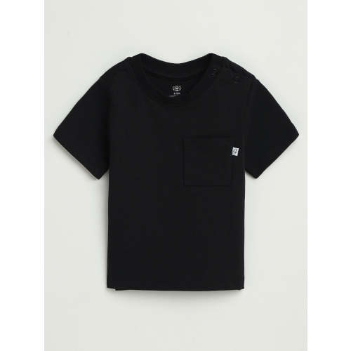 Baby Black Prayer Pocket T-Shirt Cotton | Short Sleeve – Holy Pals