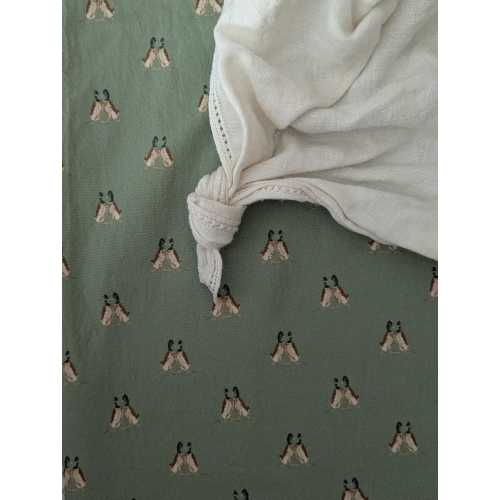 mallard duck Crib Sheet green Print Crib Sheet Girl warm colors Crib Bedding Girls boys simple Fitted Sheet Nursery changing pad cover
