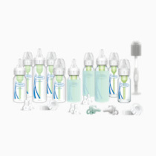 Dr. Brown's Glass and BPA-Free Plastic Baby Bottle Starter Gift Set